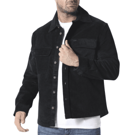 Avening Black Corduroy Overshirt