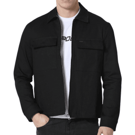 Clearlake Cotton Black Overshirt
