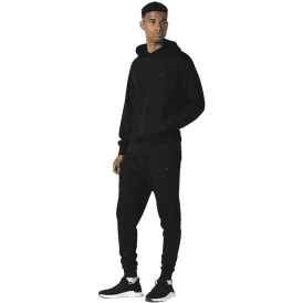 Donlon Notver Slim Fit Hooded Black Tracksuit 