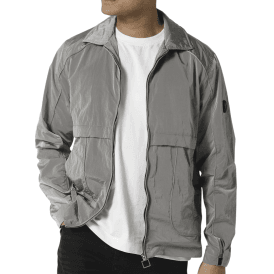 Leemore Nylon Slate Grey Overshirt Jacket