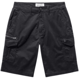 Lindros Black Cargo Shorts