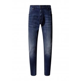 Major Tapered Fit Blue Jeans