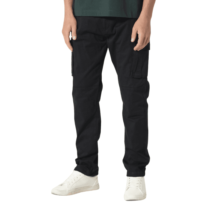 883 Police Newton Black Cargo Pants