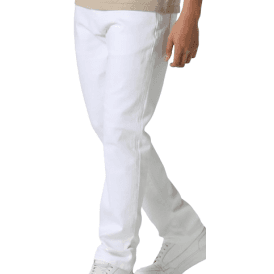 TODD 1054 Regular Fit White Jeans
