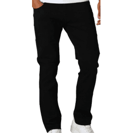 TODD 960 Regular Fit Black Jeans