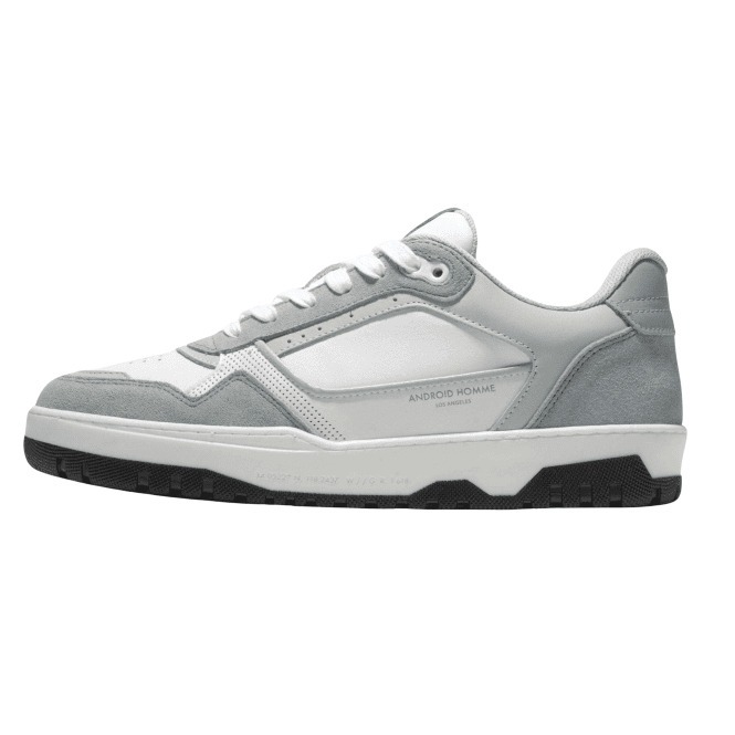 Android Homme Forum Court White/Blue Skate Sneaker