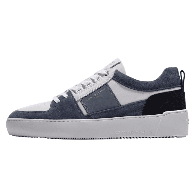 Android Homme Point Dume Colour-Block Blue Leather Suede Sneaker