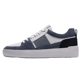 Point Dume Colour-Block Blue Leather Suede Sneaker