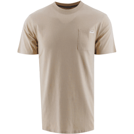 Cotton Emblem Logo Beige T-Shirt