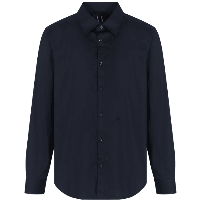 ARMANI EXCHANGE Classic Slim Fit Navy Shirt