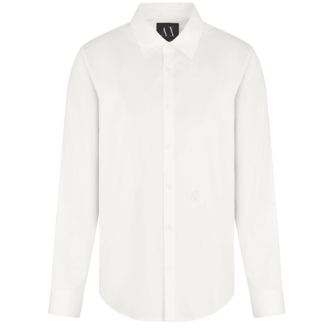 ARMANI EXCHANGE Classic Slim Fit White Shirt
