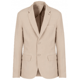 Cotton Beige Linen Blazer