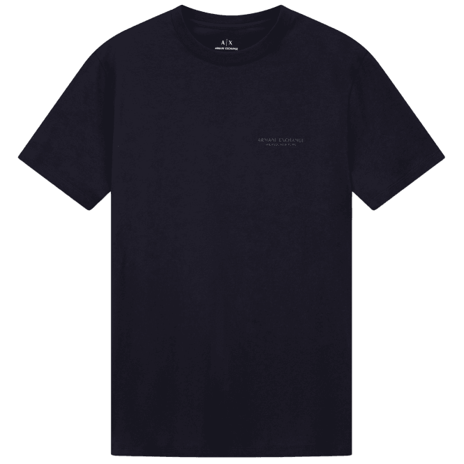 ARMANI EXCHANGE Cotton Milano/New York Regular Fit Navy T-Shirt