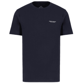Cotton Milano Print Navy T-Shirt