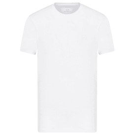 Cotton Stretch Ring Logo White T-Shirt