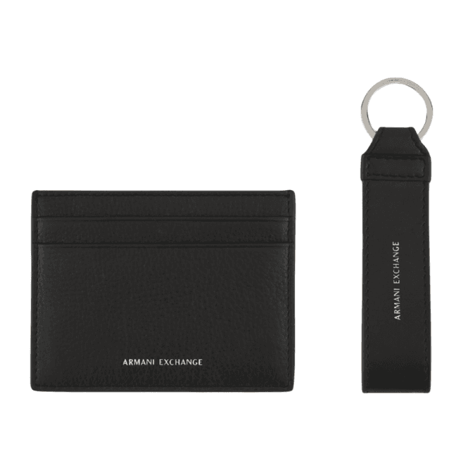 ARMANI EXCHANGE Embossed Logo Cardholder Gift Set