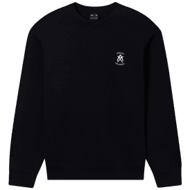 Embroidered Logo Black Sweatshirt 