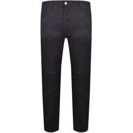 Extra Slim Fit 5-Pocket Navy Gabardine Jeans