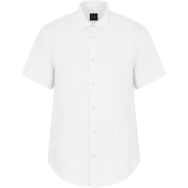 Linen Short Sleeve Light Blue Shirt