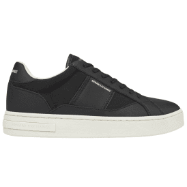 Low Top Colour Block Black Sneaker Trainer