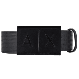 Matte Black Buckle Leather Belt