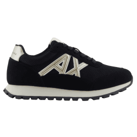 Mesh Black/Gold Runner Trainer