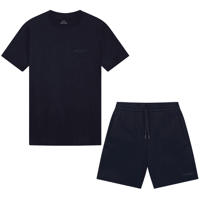 ARMANI EXCHANGE Milano/New York Navy Shorts Set