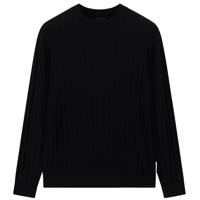 ARMANI EXCHANGE Monogram Black Knitwear Sweater