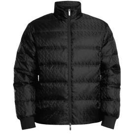 Monogram Nylon Black Puffer Jacket