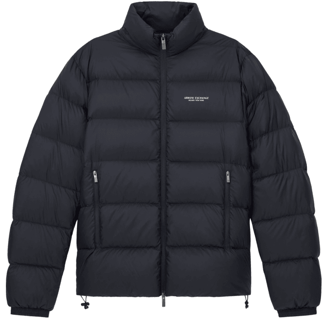 ARMANI EXCHANGE Nylon Deep Navy Puffer Jacket