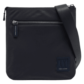 Nylon Icon Logo Navy Side Bag