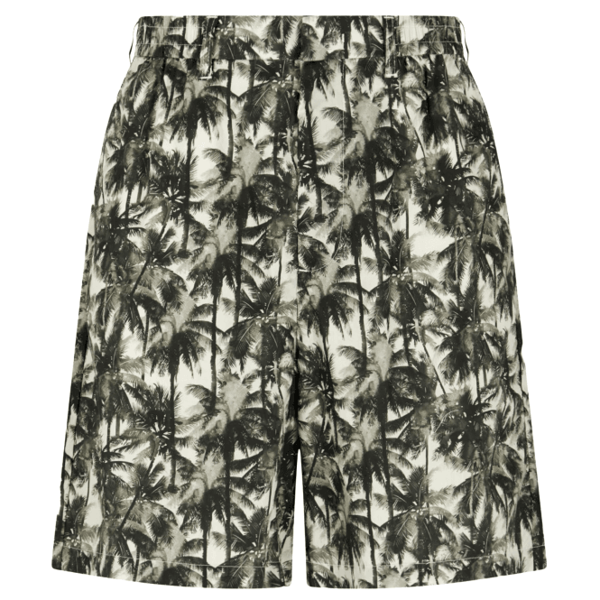 ARMANI EXCHANGE Palm Tree Printed Green Shorts