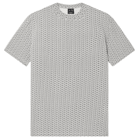 Regular Fit Monogram Logo Beige T-Shirt