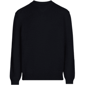 Ribbed Knit Navy Knitwear Jumper
