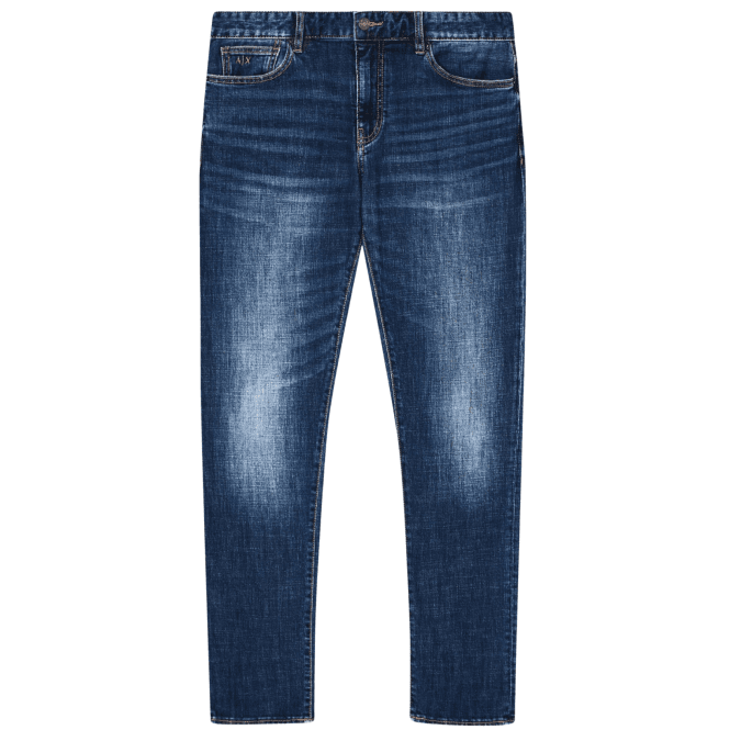 ARMANI EXCHANGE Skinny Fit Dark Wash Blue Jeans