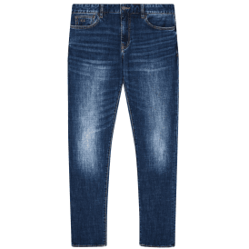 Skinny Fit Dark Wash Blue Jeans