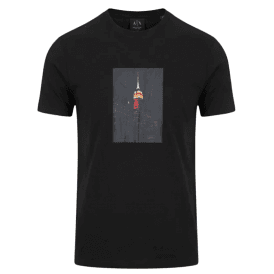 Skyscraper Graphic Logo Black T-Shirt