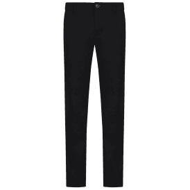 Slim Fit Black Chino Trouser