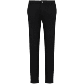 Slim Fit Black Golf Chino Pants