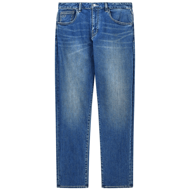 ARMANI EXCHANGE Slim Fit Mid Wash Blue Jeans