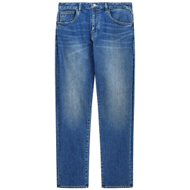Slim Fit Mid Wash Blue Jeans