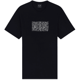 Slim Fit Outline Logo Black T-Shirt