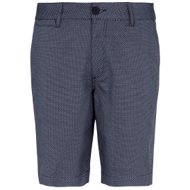 Slim Fit Textured Blue Shorts