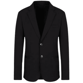 Technical Fabric Nylon Black Blazer