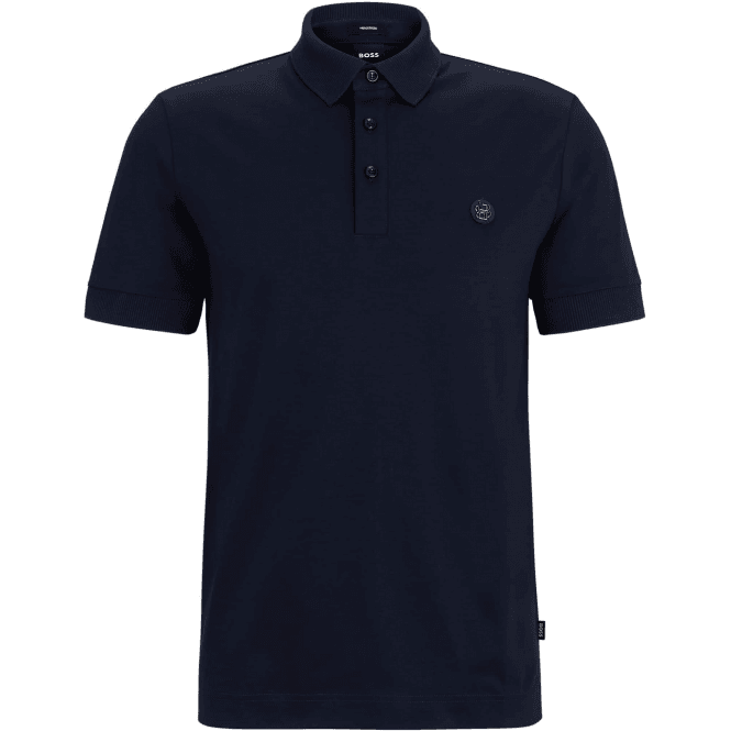 Boss C-Parris 01 Navy Mercerised Polo Shirt