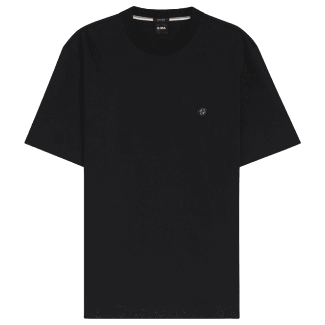 Boss C-Taut 01 Logo Slim Fit Black T-Shirt