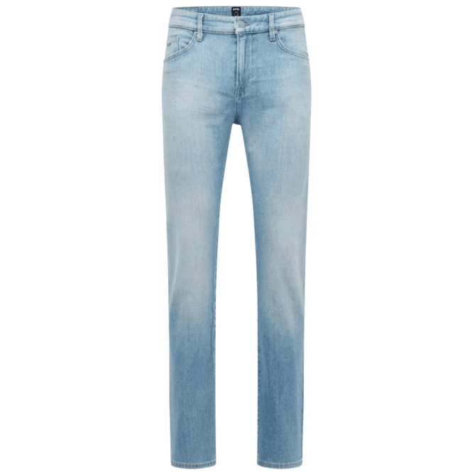 Boss Deleware3-1 Slim Fit Light Wash Blue Jeans