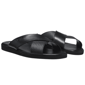Darrel Faux Leather Slip On Slider
