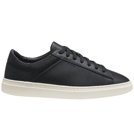 Keiren Tenn Black/White Low Top Trainers