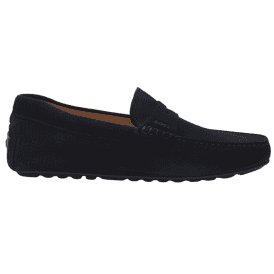 Noel Moccasin Suede Navy Loafers